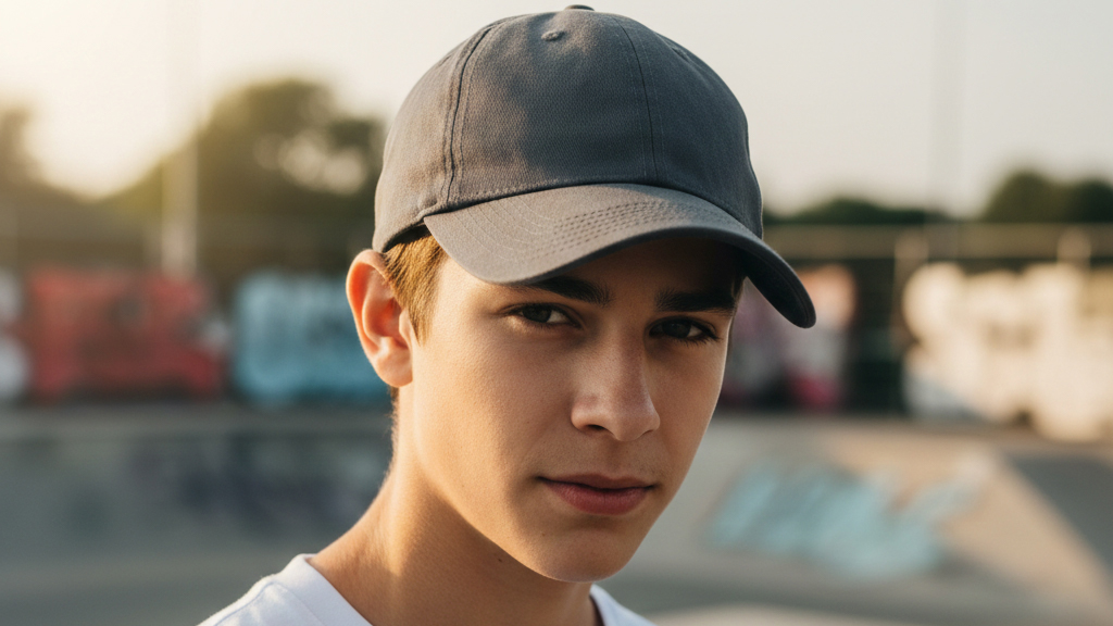Teenager Junge trägt eine Basecap