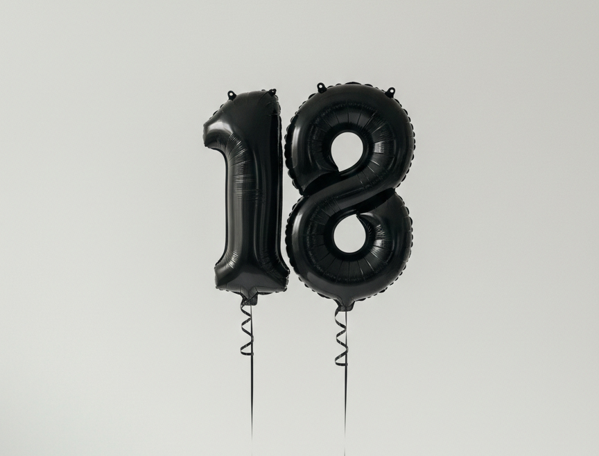 18. Geburtstag Luftballons