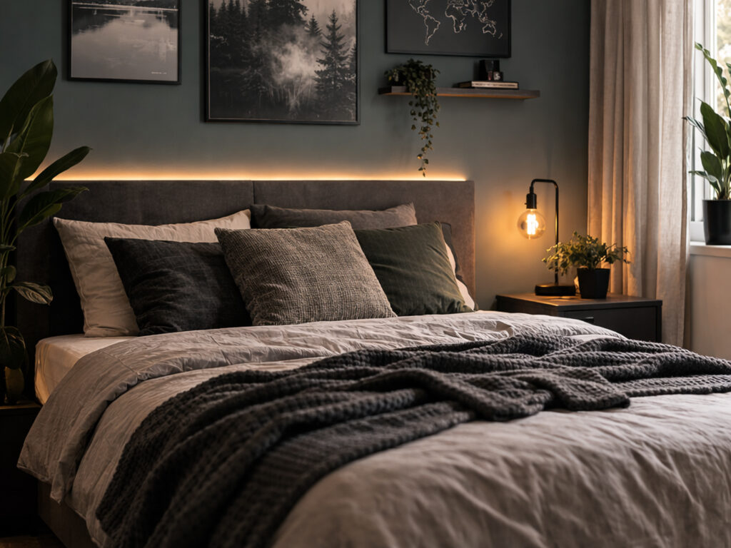 Teenager Bett mit Led Lichtern