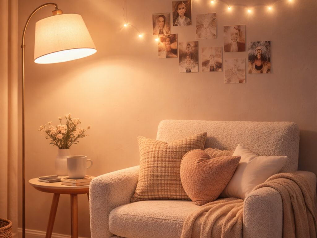 Chillecke mit indirekter Beleuchtung