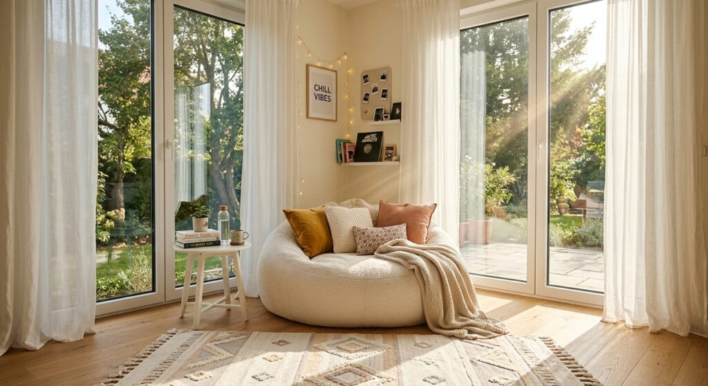 Sitzsack in einem Teenager Zimmer